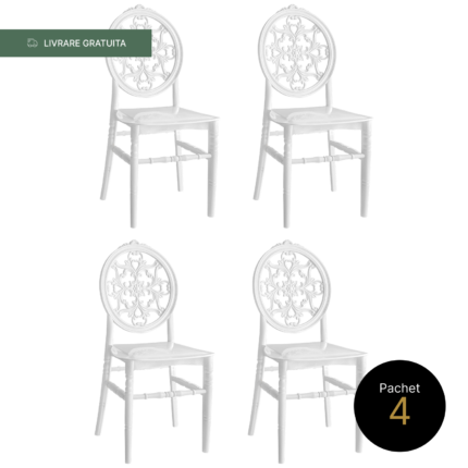 Pachet 4 Scaune Chiavari Nozze Alb