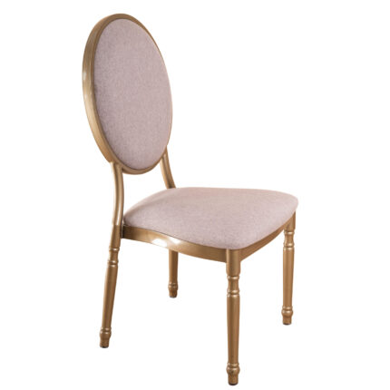 Scaun Velvet Gold Grey